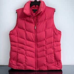 Lands’ End Women’s Large 12-14 Black Puffer Vest – Winter Outdoor Layering